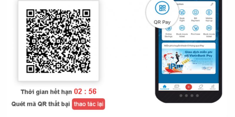 Các bước nạp tiền Kubet88 với mã QR Code